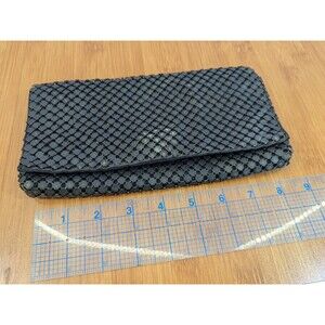 Urban Expressions Women’s  Vegan Black Clutch Metallic Bag (No Chain) [T06]